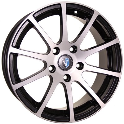 Диски VENTI 1603 6.5 х 16 4*100 Et: 37 Dia: 60.1 черный с проточкой глянцевый