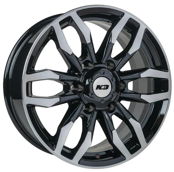 Диски N2O V2228 7.5 х 17 6*139,7 Et: 30 Dia: 106.1 черный с проточкой глянцевый