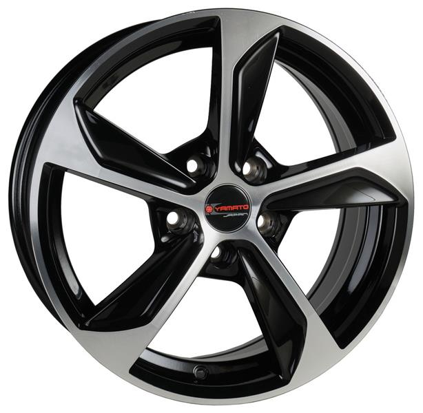 Диски Yamato Katsuo 7.5 х 17 5*112 Et: 51 Dia: 57.1 черный с проточкой глянцевый