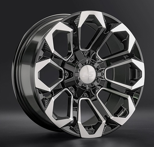Диски LS wheels LS1366 9 х 17 6*139,7 Et: 20 Dia: 106.1 черный полностью полированный