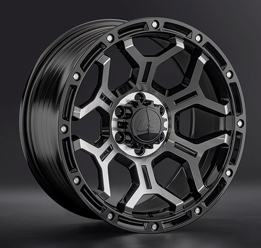 Диски LS wheels FlowForming RC68 9 х 18 6*114,3 Et: 25 Dia: 67.1 черный полностью полированный