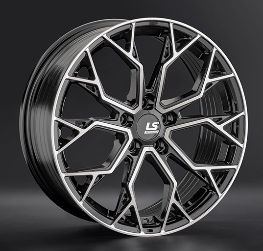 Диски LS wheels FlowForming RC61 8 х 18 5*120 Et: 40 Dia: 74.1 черный полностью полированный