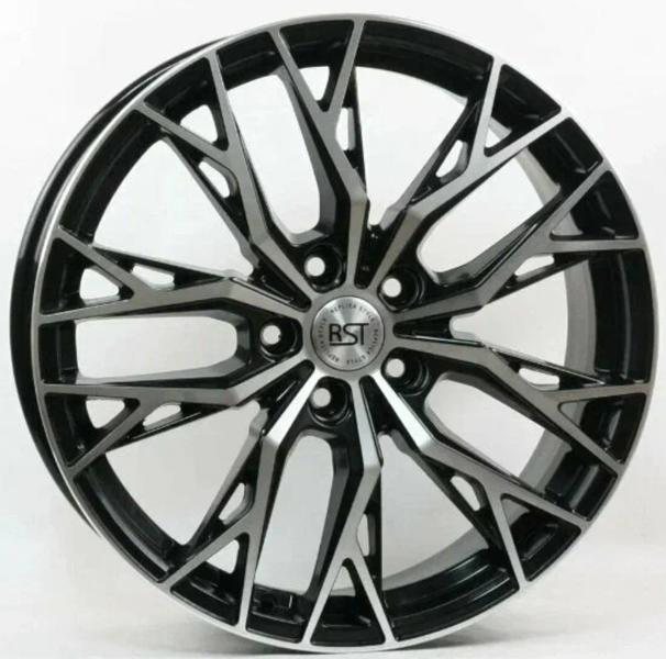 Диски RST R119 7 х 19 5*114,3 Et: 45 Dia: 67.1 черный с проточкой глянцевый