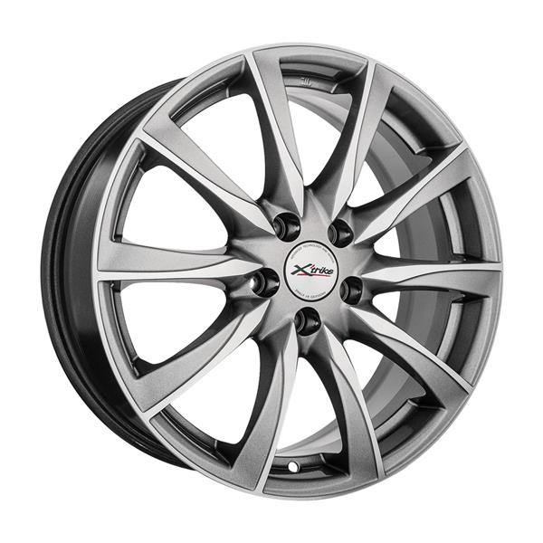 Диски X'trike X-120 7 х 17 5*108 Et: 33 Dia: 60.1 серый с полировкой