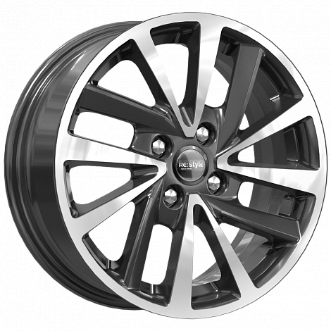 Диски K&K КС899 6 х 15 4*100 Et: 37 Dia: 60.1 черный с проточкой глянцевый