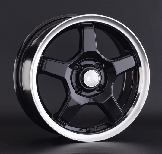 Диски LS wheels LS 816 6.5 х 15 4*100 Et: 45 Dia: 60.1 черный с полированным ободом