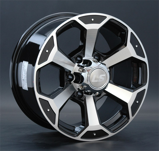 Диски LS wheels LS187 7.5 х 18 6*139,7 Et: 25 Dia: 106.1 черный полностью полированный