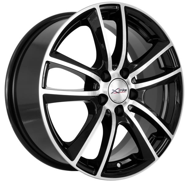 Диски X'trike X-116 6.5 х 16 5*112 Et: 45 Dia: 57.1 черный с проточкой глянцевый