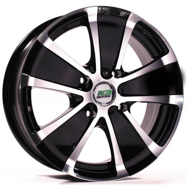 Диски N2O Y739 6 х 14 4*100 Et: 43 Dia: 60.1 черный с проточкой глянцевый