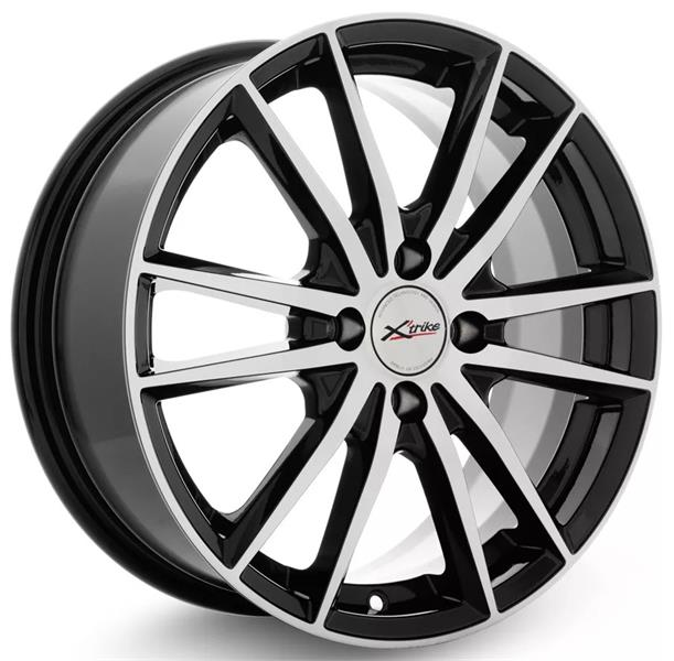 Диски X'trike X-129 6.5 х 16 4*100 Et: 48 Dia: 60.1 черный с проточкой глянцевый