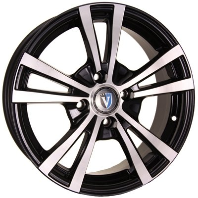 Диски VENTI 1404 5.5 х 14 4*98 Et: 35 Dia: 58.6 черный с проточкой глянцевый