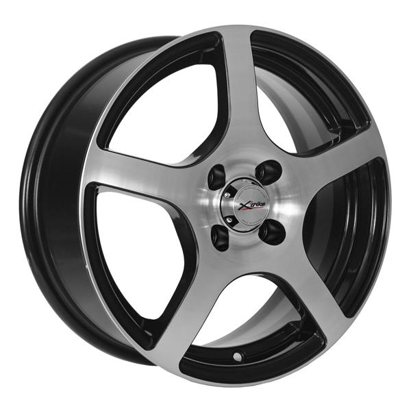 Диски X'trike X-118 6 х 15 4*100 Et: 45 Dia: 67.1 черный с проточкой глянцевый