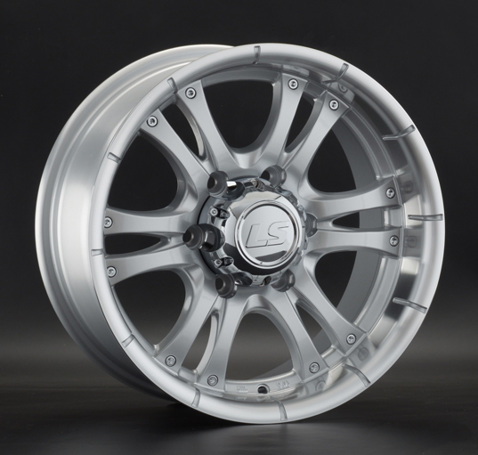 Диски LS wheels LS161 8 х 16 6*139,7 Et: 10 Dia: 107.6 серебро с полированным ободом