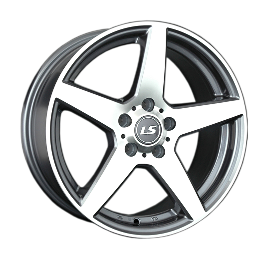Диски LS wheels LS 360 7 х 16 4*98 Et: 28 Dia: 58.6 серый с полировкой