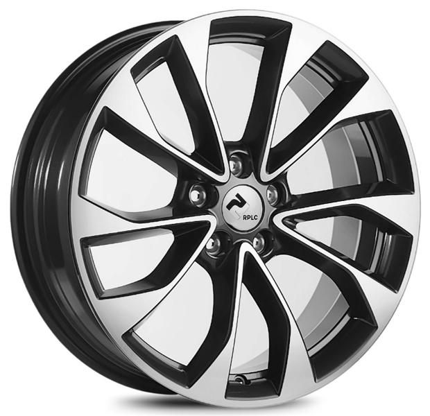 Диски RPLC Chr9 6.5 х 18 5*108 Et: 33 Dia: 60.1 черный с проточкой глянцевый