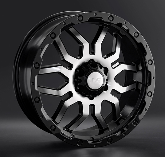 Диски LS wheels LS1285 8 х 17 6*139,7 Et: 10 Dia: 110.1 черный полностью полированный