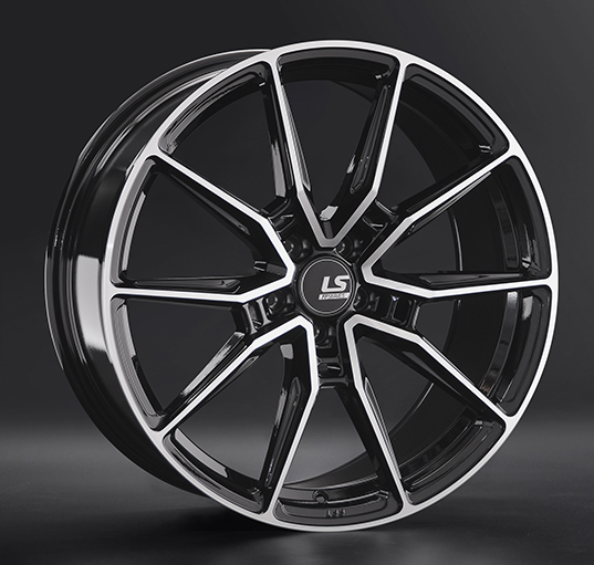 Диски LS wheels FlowForming RC58 8.5 х 20 5*112 Et: 30 Dia: 66.6 черный полностью полированный