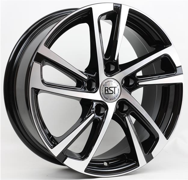 Диски RST R046 6.5 х 16 5*114,3 Et: 50 Dia: 66.1 черный с проточкой глянцевый