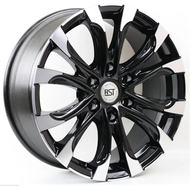 Диски RST R118 7.5 х 18 6*139,7 Et: 42 Dia: 100.1 черный с проточкой глянцевый