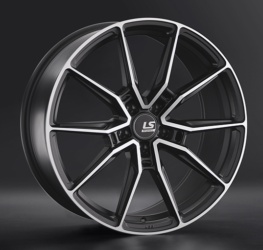 Диски LS wheels FlowForming RC58 9 х 20 5*112 Et: 26 Dia: 66.6 черный с проточкой матовый