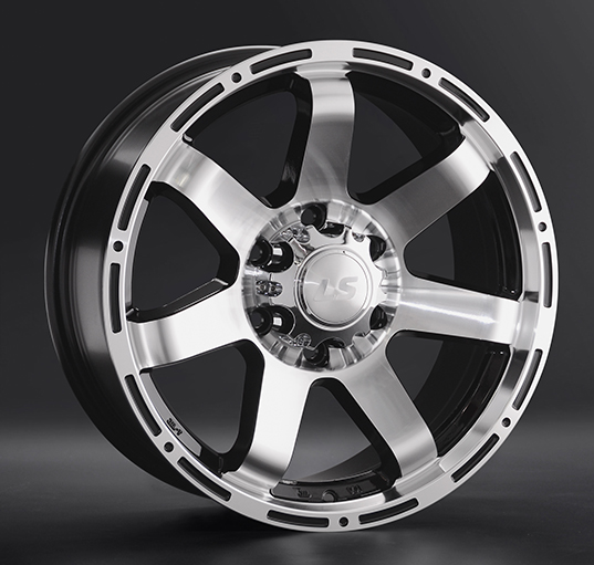 Диски LS wheels LS 1289 7.5 х 17 6*139,7 Et: 25 Dia: 106.1 черный полностью полированный