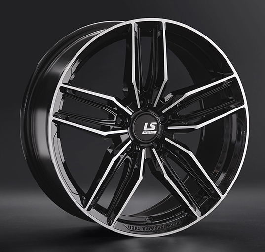 Диски LS wheels FlowForming RC54 8 х 18 5*114,3 Et: 40 Dia: 67.1 черный полностью полированный