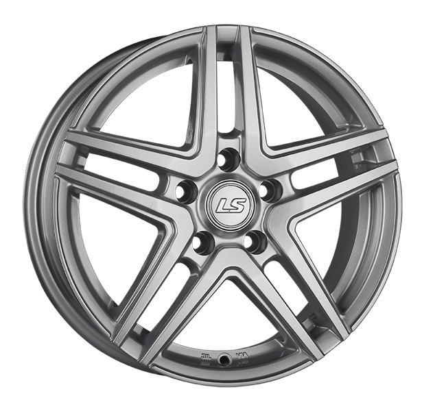 Диски LS wheels LS 420 6 х 15 4*100 Et: 50 Dia: 60.1 серый с полировкой