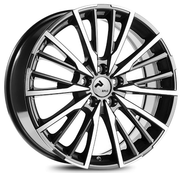 Диски RPLC Chr6 7.5 х 18 5*108 Et: 47 Dia: 60.1 черный с проточкой глянцевый