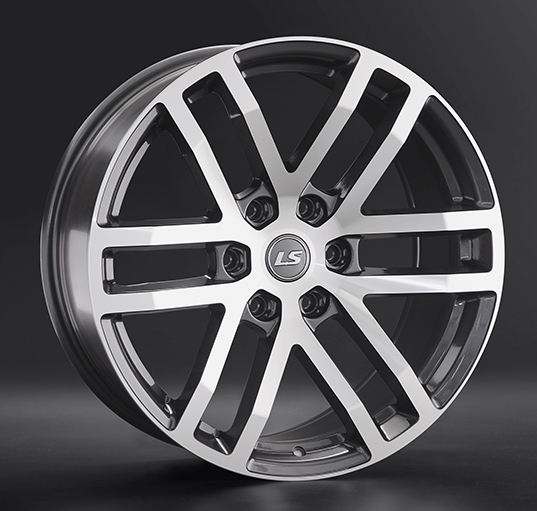 Диски LS wheels LS 1279 8.5 х 17 6*139,7 Et: 25 Dia: 67.1 серый с полировкой