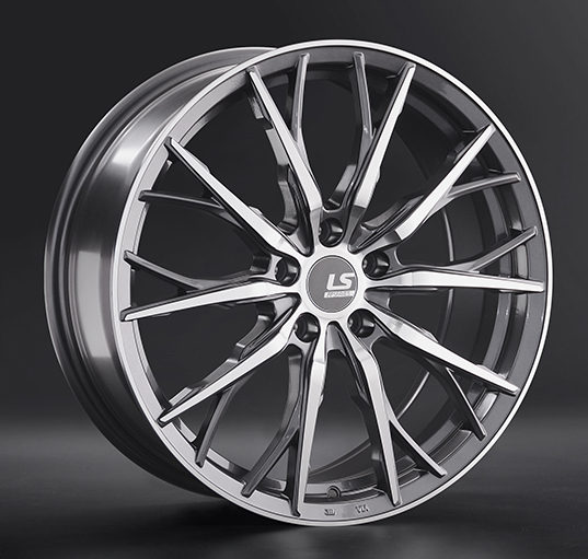 Диски LS wheels FlowForming RC11 8 х 19 5*112 Et: 45 Dia: 66.6 серый с полировкой