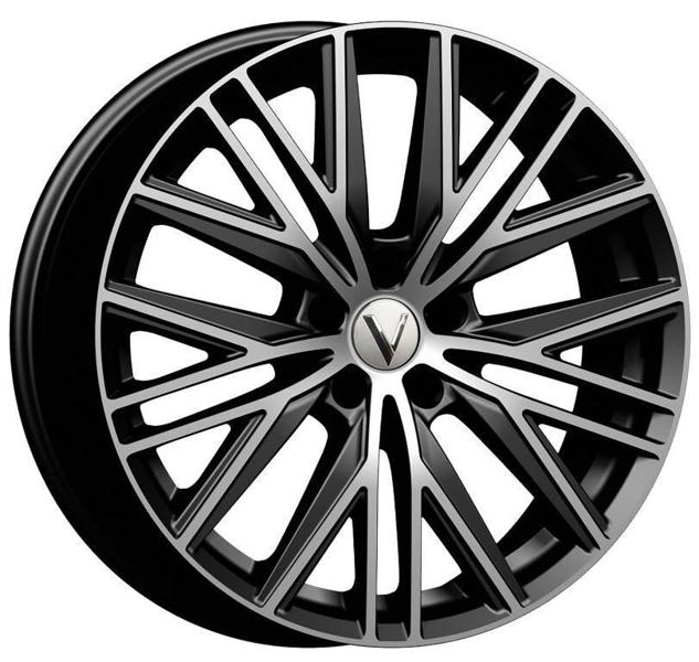 Диски N2O V2235 8.5 х 20 5*114,3 Et: 30 Dia: 60.1 черный с проточкой глянцевый