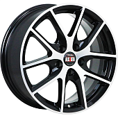 Диски ALCASTA M59 6.5 х 16 5*100 Et: 38 Dia: 57.1 черный полностью полированный