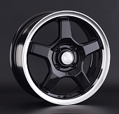 Диски LS wheels LS 816 6.5 х 15 4*100 Et: 45 Dia: 60.1 черный с полированным ободом
