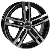 Диски N2O V2178 6 х 15 5*114,3 Et: 39 Dia: 67.1 черный с проточкой глянцевый