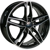 Диски AERO V2131 6.5 х 16 5*108 Et: 40 Dia: 54.1 черный с проточкой глянцевый