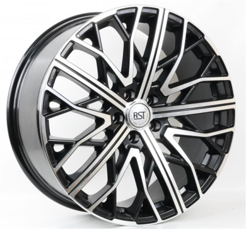 Диски RST R002 8.5 х 20 5*120 Et: 47 Dia: 72.6 черный с проточкой глянцевый