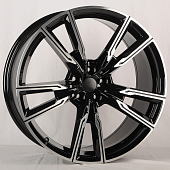 Диски RST R2105FF 10.5 х 21 5*112 Et: 43 Dia: 66.6 черный с проточкой глянцевый