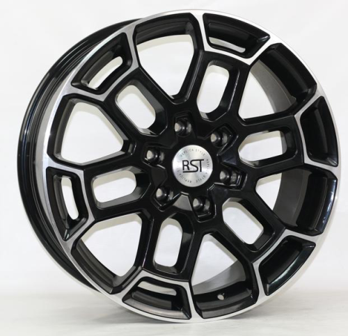 Диски RST R072 8.5 х 20 6*139,7 Et: 25 Dia: 100.1 черный с проточкой глянцевый