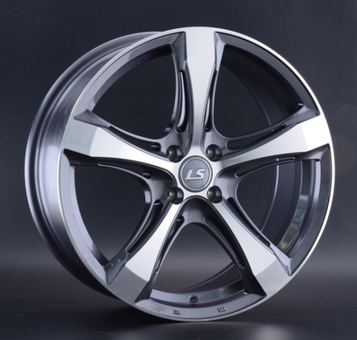 Диски LS wheels 1053 8 х 18 4*100 Et: 40 Dia: 60.1 серый с полировкой