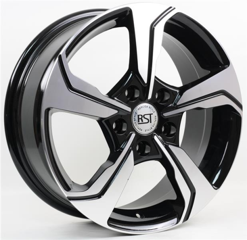 Диски RST R026 6.5 х 16 5*100 Et: 40 Dia: 57.1 черный с проточкой глянцевый