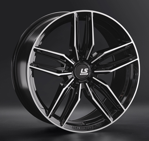 Диски LS wheels FlowForming RC54 8 х 18 5*112 Et: 30 Dia: 66.6 черный полностью полированный