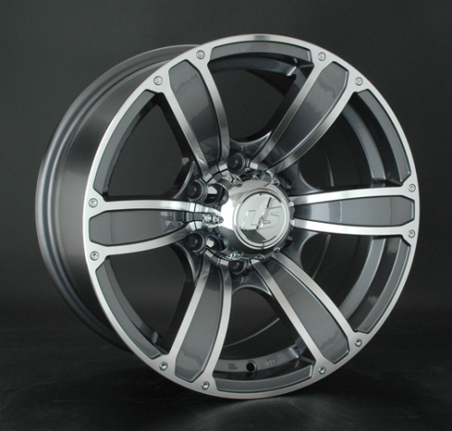 Диски LS wheels LS 766 8 х 17 6*139,7 Et: 10 Dia: 107.6 серый с полировкой