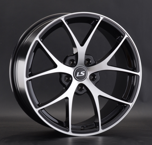 Диски LS wheels LS 845 8.5 х 18 5*114,3 Et: 35 Dia: 67.1 черный полностью полированный