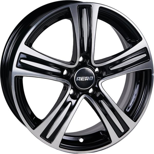 Диски AERO V2109 6 х 15 5*100 Et: 38 Dia: 57.1 черный с проточкой глянцевый