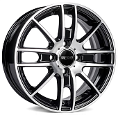 Диски AERO V2173 5.5 х 14 4*100 Et: 43 Dia: 60.1 черный с проточкой глянцевый