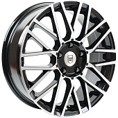 Диски Tech Line 739 6.5 х 17 4*100 Et: 40 Dia: 60.1 черный с проточкой глянцевый