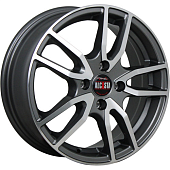 Диски ALCASTA M57 6.5 х 16 4*100 Et: 50 Dia: 60.1 серый с полировкой