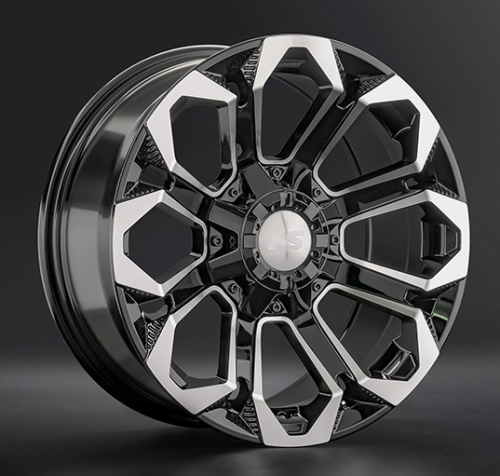 Диски LS wheels LS1366 9 х 17 6*139,7 Et: 20 Dia: 106.1 черный полностью полированный