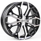 Диски RST R126 6 х 16 4*98 Et: 33 Dia: 58.6 черный с проточкой глянцевый