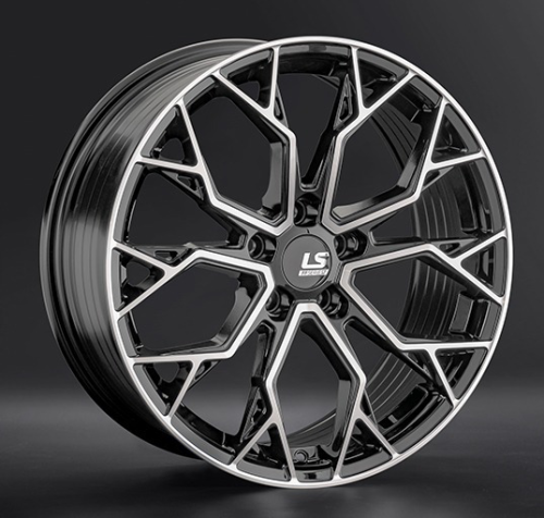 Диски LS wheels FlowForming RC61 9 х 21 5*114,3 Et: 35 Dia: 60.1 черный полностью полированный